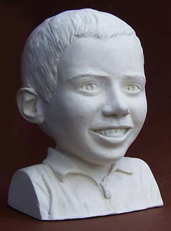 Buste Sculpture d'Enfant  - Benjamin