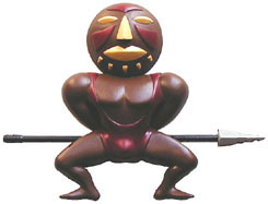 Figurine symbolique d'un guerrier africain