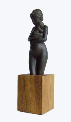 Mère et enfant sculpture statuette