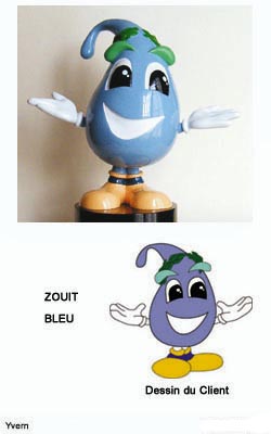 Figurine originale du Zouit Bleu