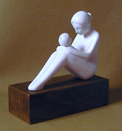 Sculpture Mère et enfant