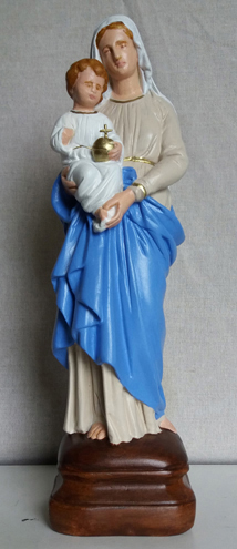 Vierge a l'enfant restauree